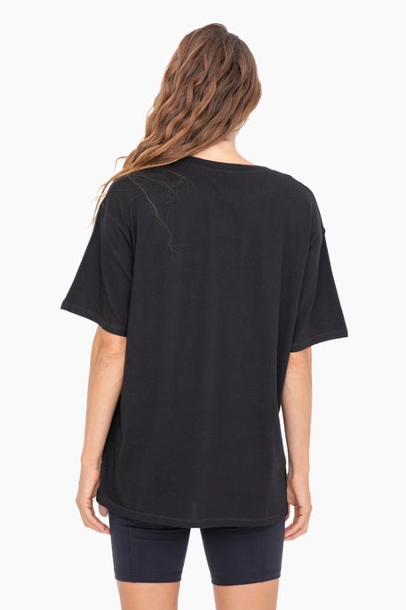 Organic Cotton Boyfriend Tee | Black